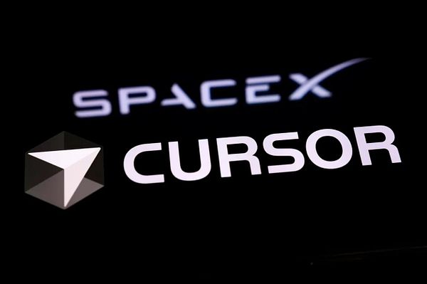 Screenshot of Cursor's SpaceX Stock Paperwork task and stock details interface.