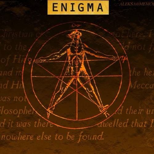The image features a stylized depiction of the Vitruvian Man within a pentagram, set against a textured background with faint text.