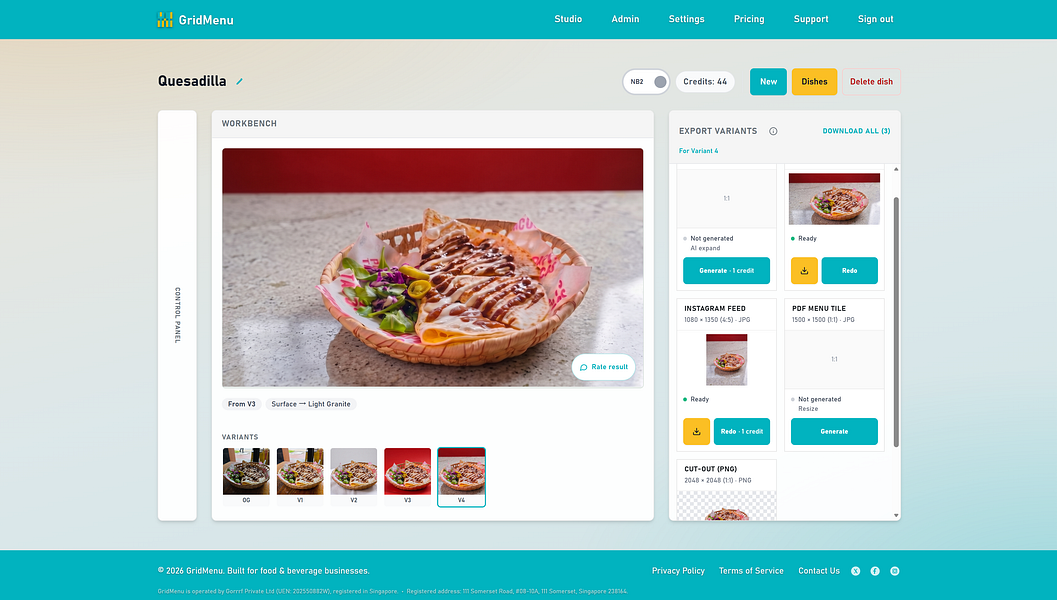 GridMenu
