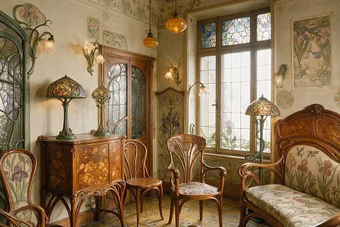 A room in the Art Nouveau style