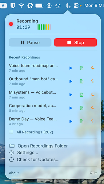 Meetings Recorder