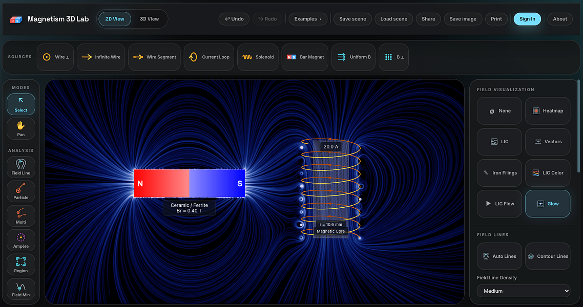 Electromagnetism 3D