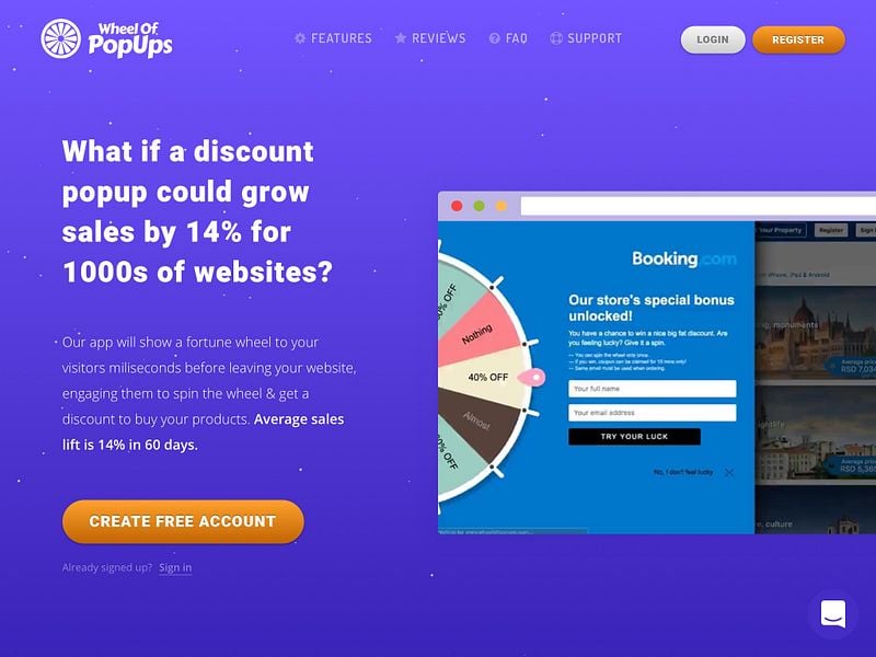 Wheel of Popups