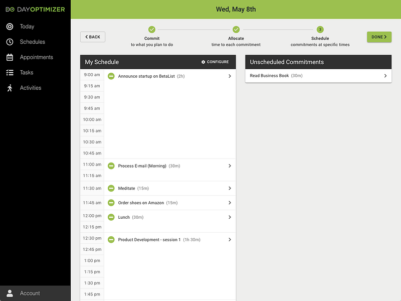 Day Optimizer