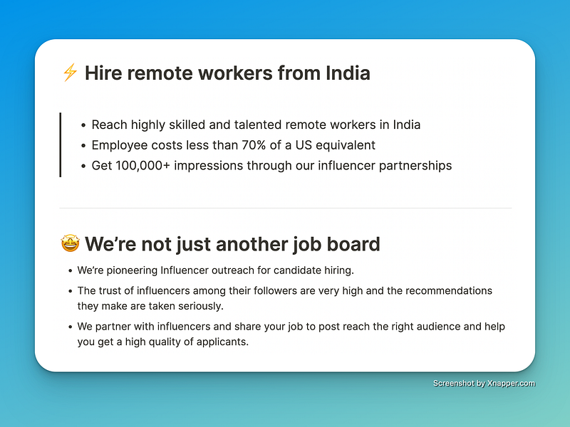 Remote from India