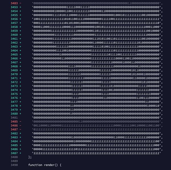 3D ASCII art globe displayed in various colors on a black background.