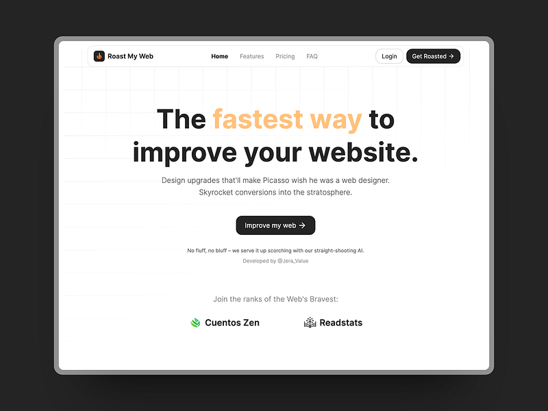 Roast My Web