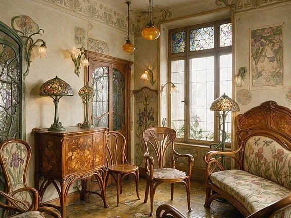 A room in the Art Nouveau style