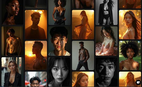 A collage of diverse portraits showcasing individuals in various poses and lighting conditions.