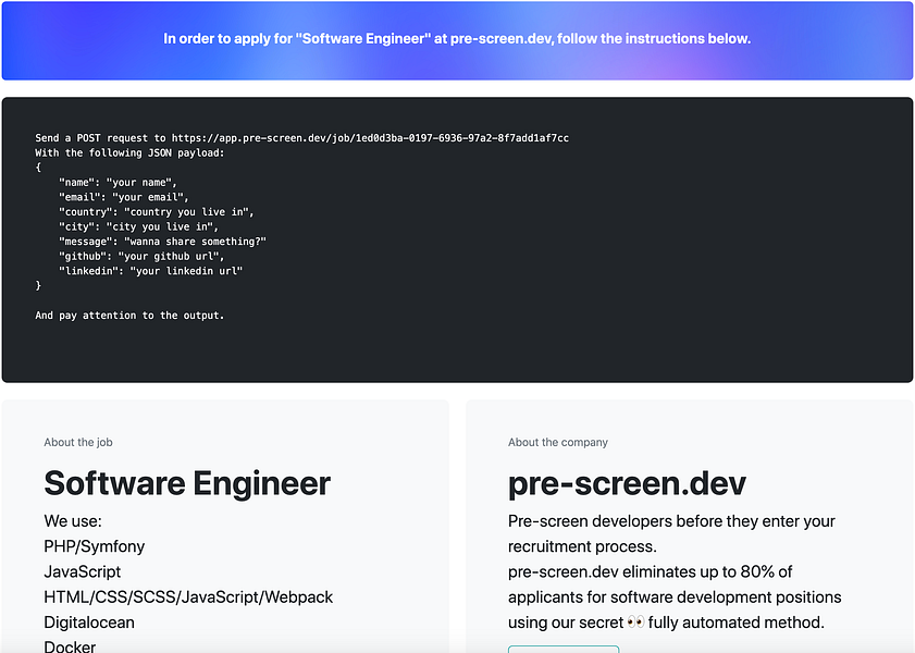 pre-screen.dev: Find your ideal developers with less effort | BetaList