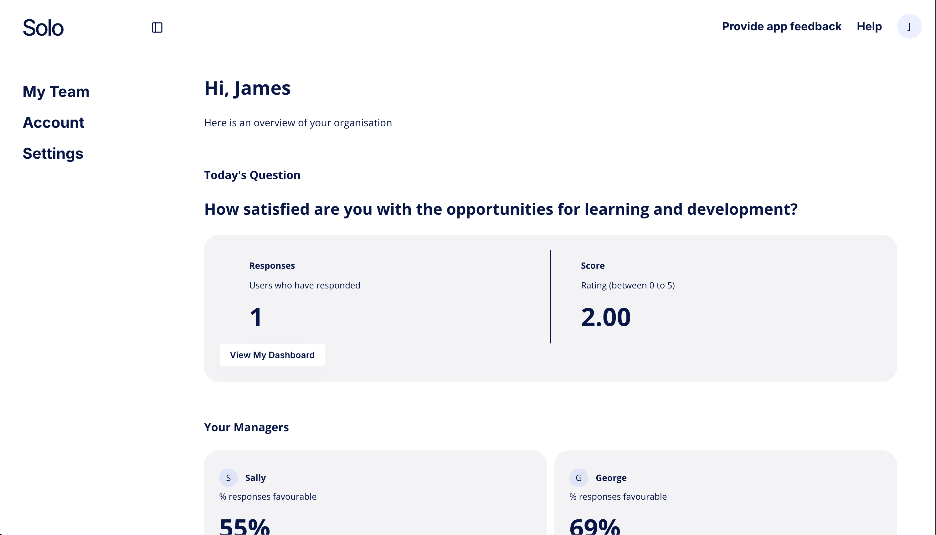 Solo: Real time employee feedback on autopilot. | BetaList