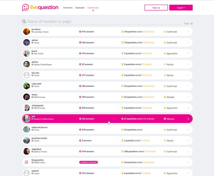 Livequestion