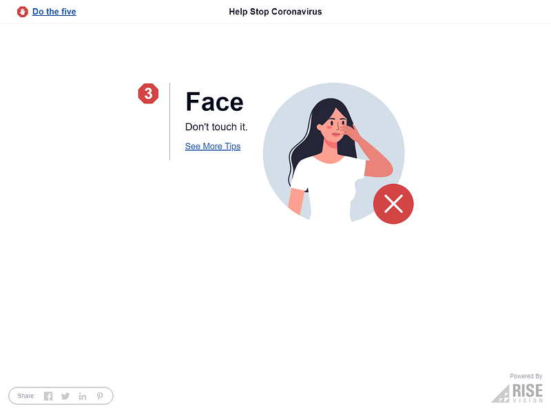 Coronavirus Tips New Tab