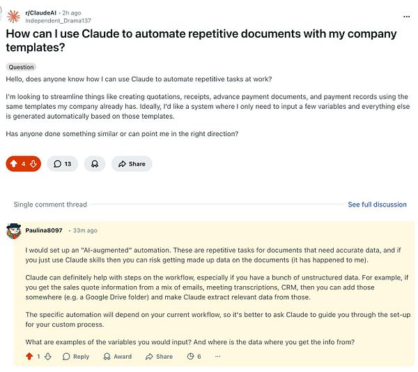Screenshot of a Reddit thread discussing Upgroves with user comments displayed and Reddit app interface elements.