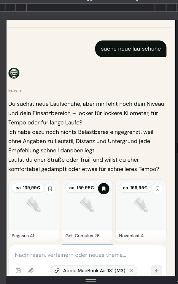 Mobile product view UI displaying four smartphones and tablets with name, prices, and star ratings.