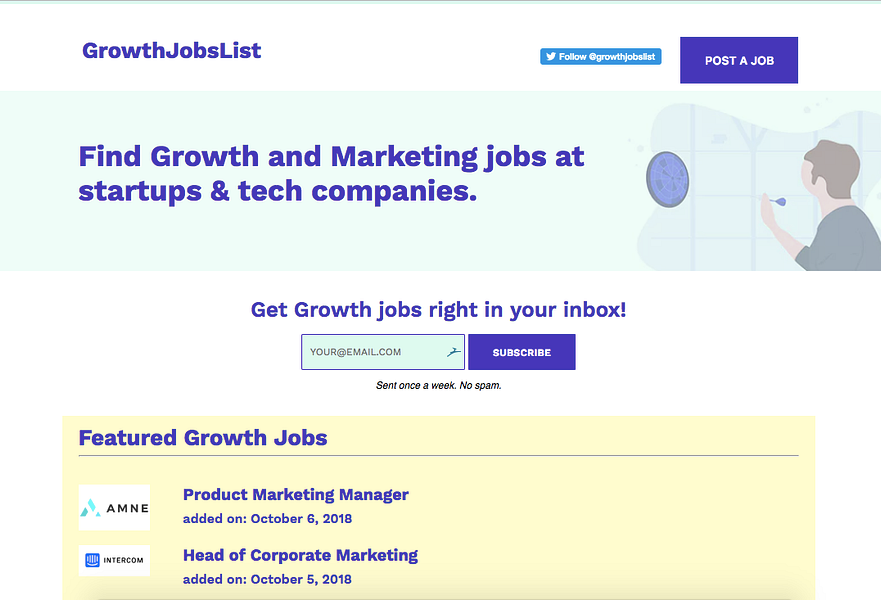 Growth Jobs List