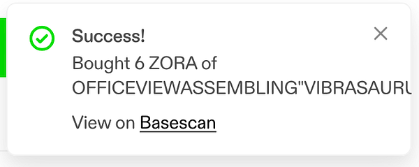 Screenshot of a mobile app interface displaying a cryptocurrency transaction screen with a text overflow issue on the ticker symbol.