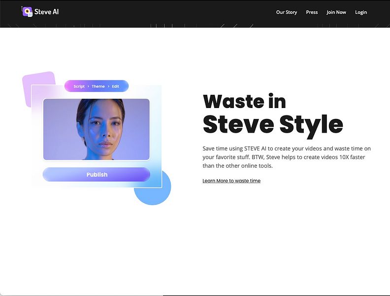 Steve AI: Fastest way to create videos in Seconds | BetaList