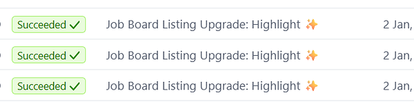 Screenshot of a job board interface displaying sales-related job listings.