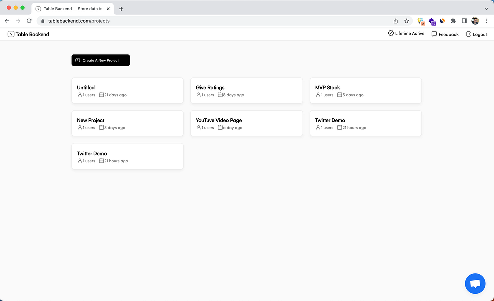 Table Backend