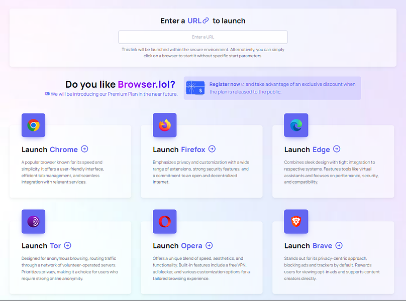 Browser.lol: A virtual Environment within your Browser to | BetaList