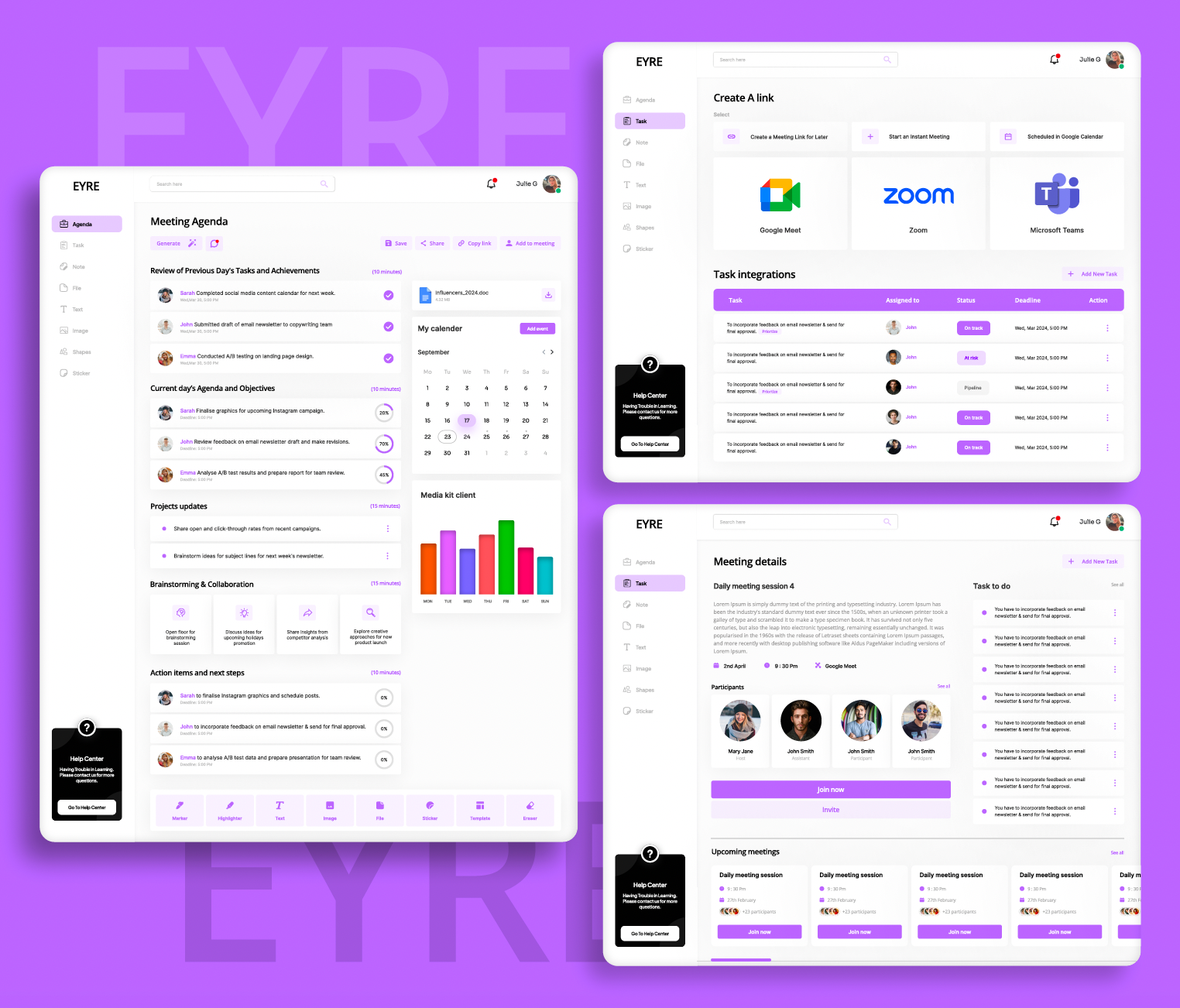 Eyre.ai: Visual AI meeting assistant