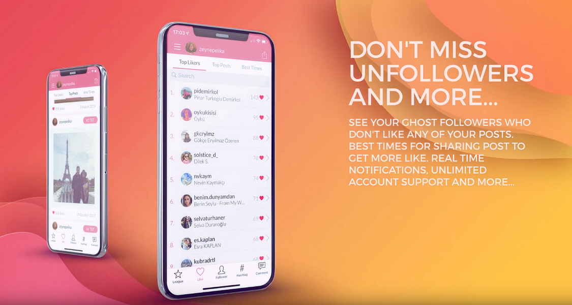 Liker Analyzer for Instagram