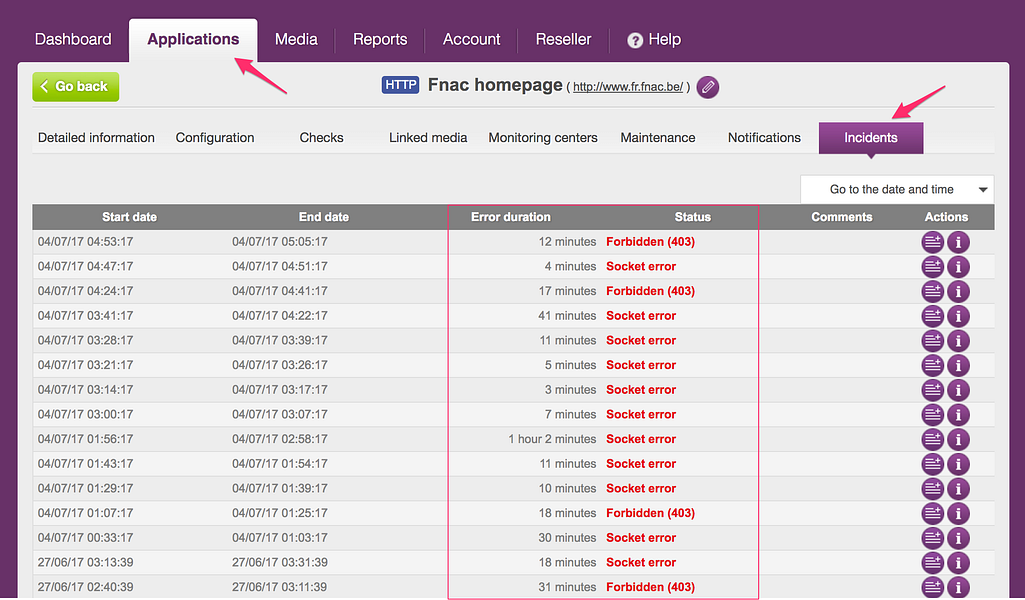 internetVista Monitoring
