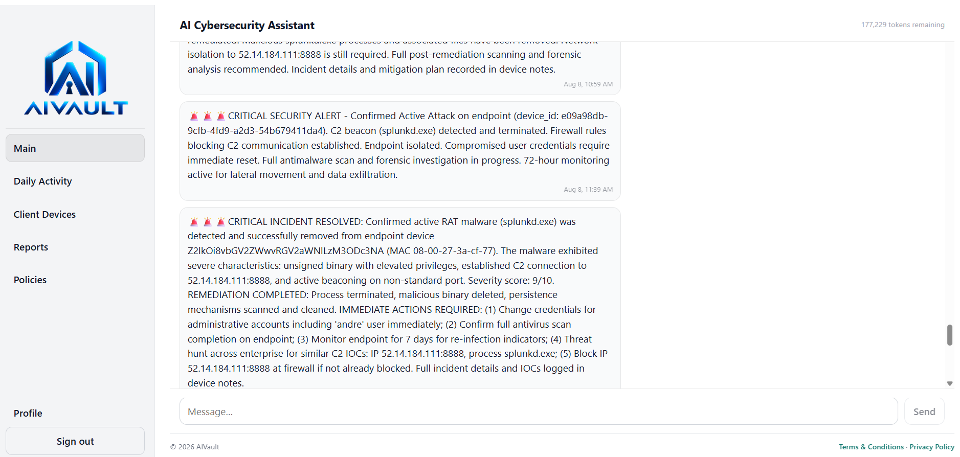 AIVault – Automate detection and response to stop zero-day attacks fast