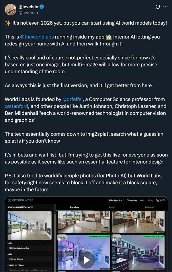 The image displays a user interface for an AI-powered interior design application, showcasing various design options and features.