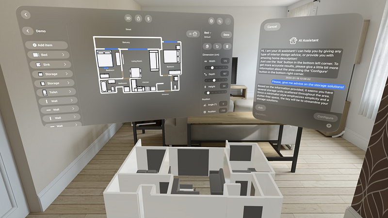 Screenshot of AI Floor Plan Design - CamPlan