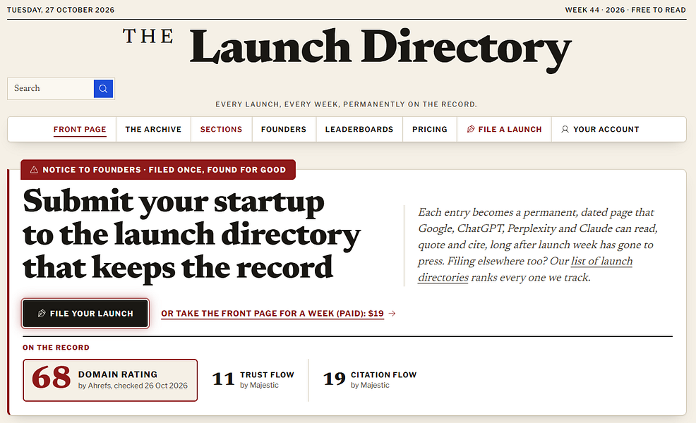The Launch Directory