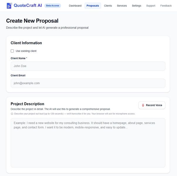 QuoteCraft AI