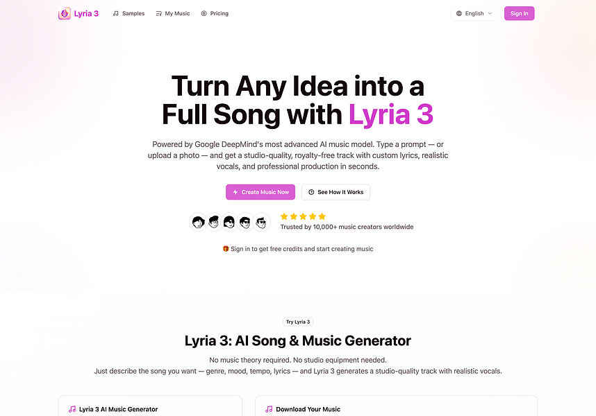Lyria 3 Pro