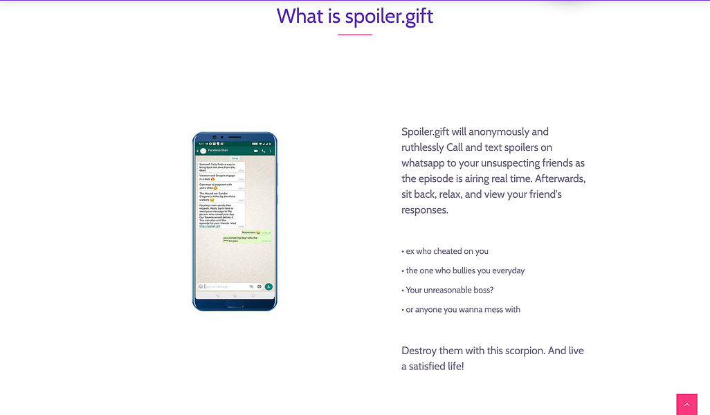 Spoiler.Gift