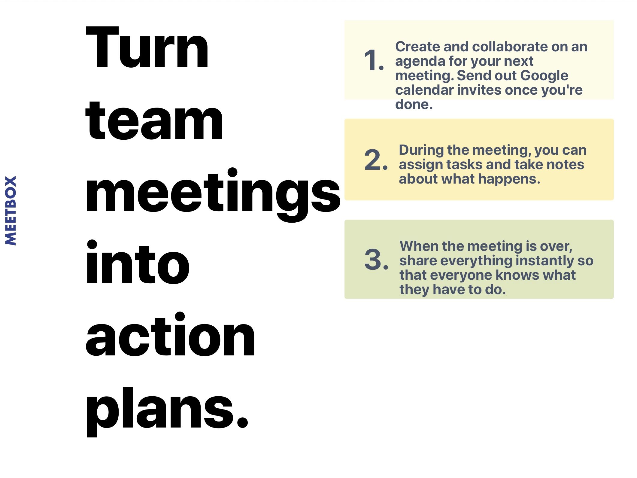 Meetbox: A tool to keep your work meetings organised and | BetaList