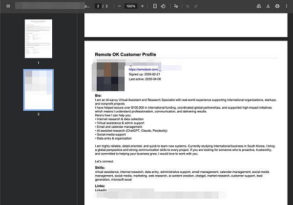Screenshot of a social media profile page showing various sections including photos, followers, and posts with user details.