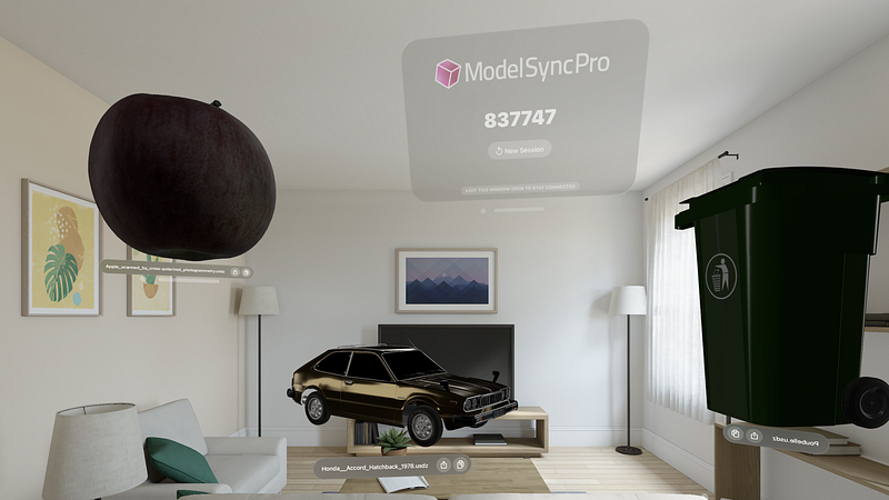 Screenshot of Model Sync Pro: 3D Model View