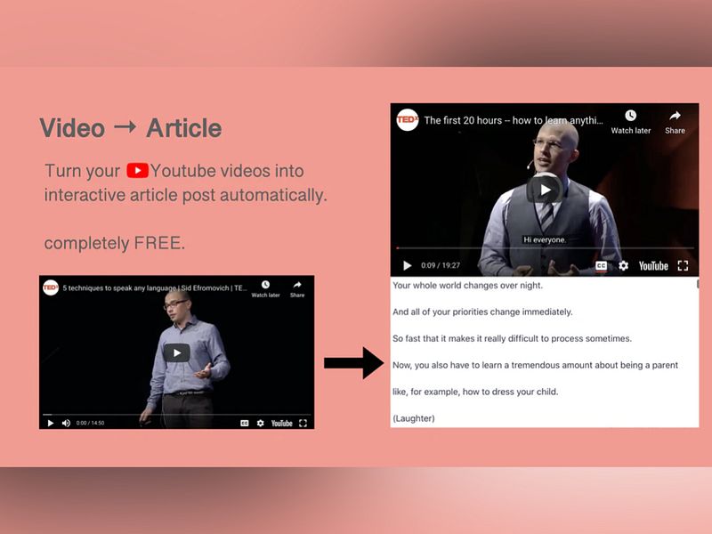 Video to Article