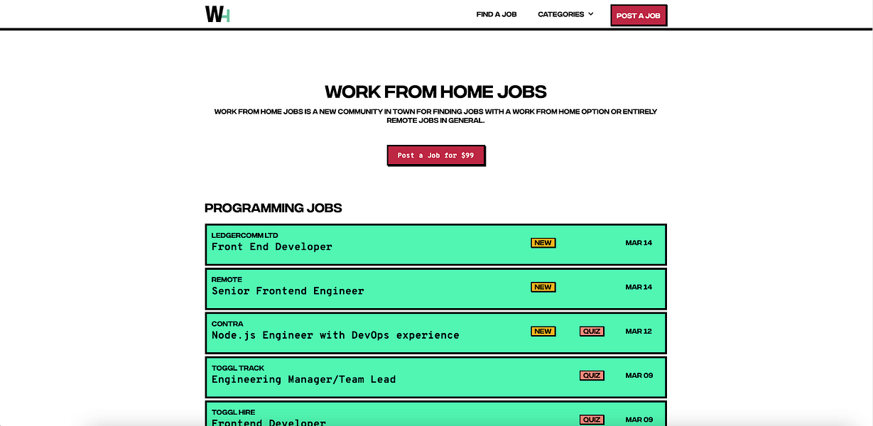 Work From Home Jobs