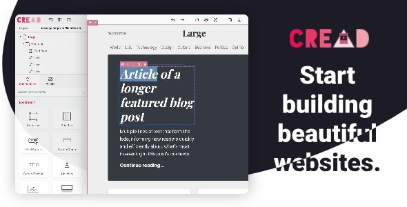 Cread Website Editor