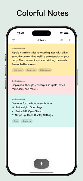 Ripple Note: Minimalist Note