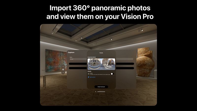 Screenshot of Teleport: 360° Camera