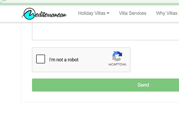A webpage displaying a CAPTCHA challenge with distorted characters and a text input box for user response.