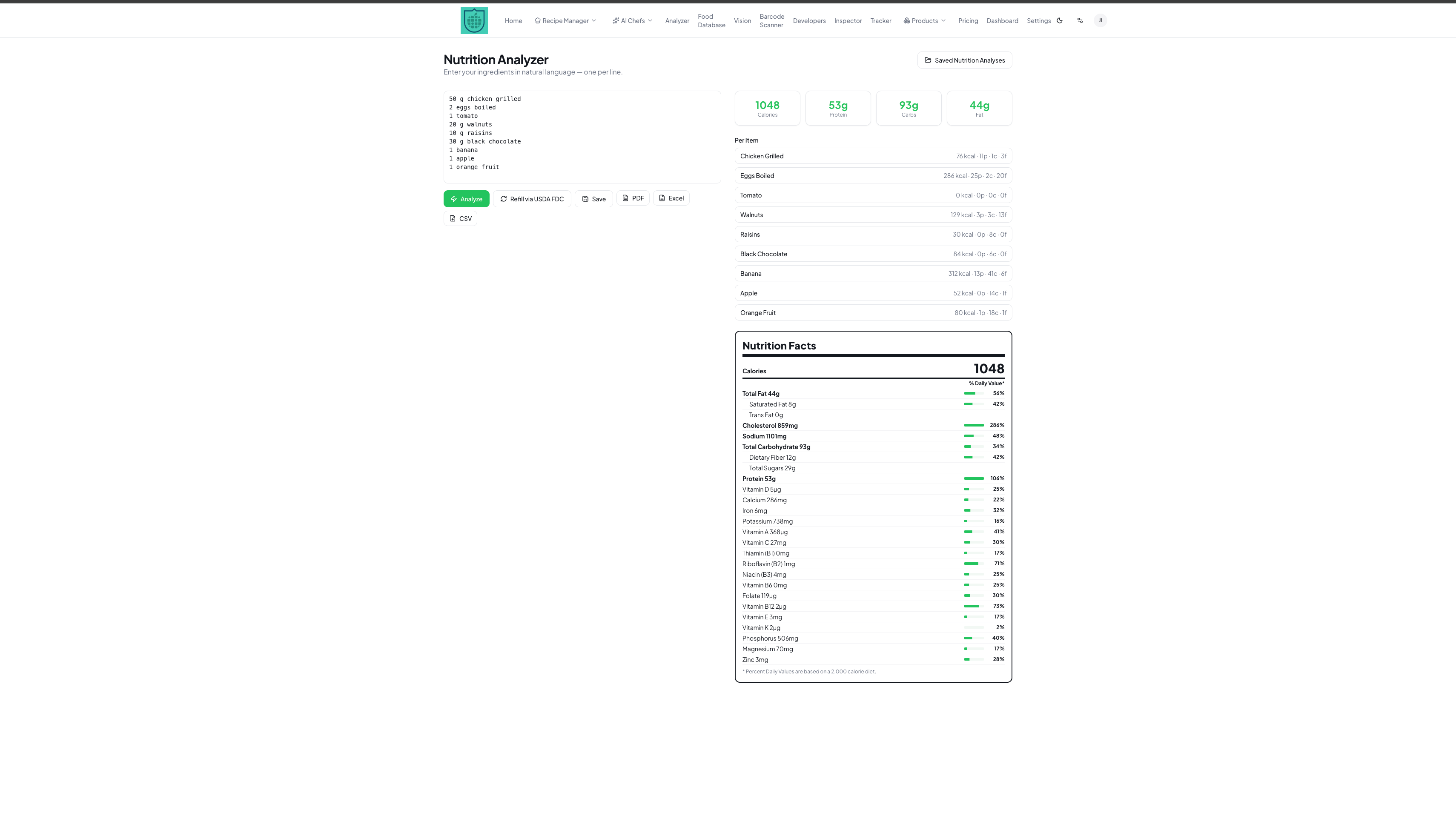 NutriDataX: Analyze recipes and manage nutrition with | BetaList