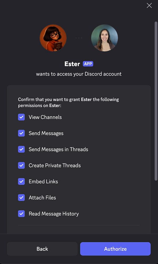 Screenshot of a Discord server conversation demonstrating a chat thread with messages discussing Pi Network integration.
