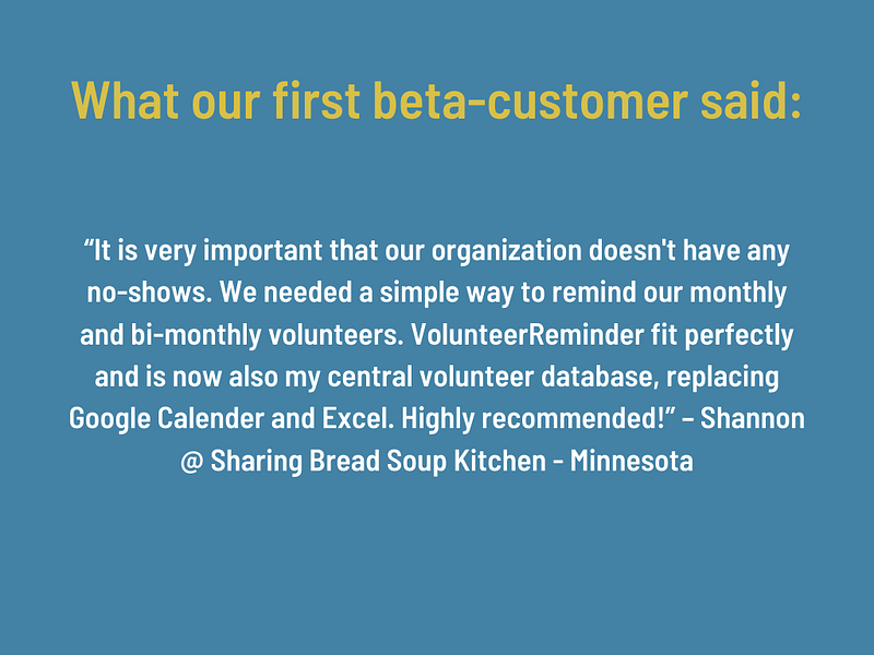 VolunteerReminder