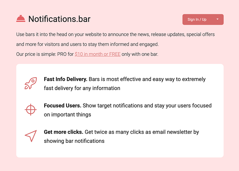 Notifications Bar