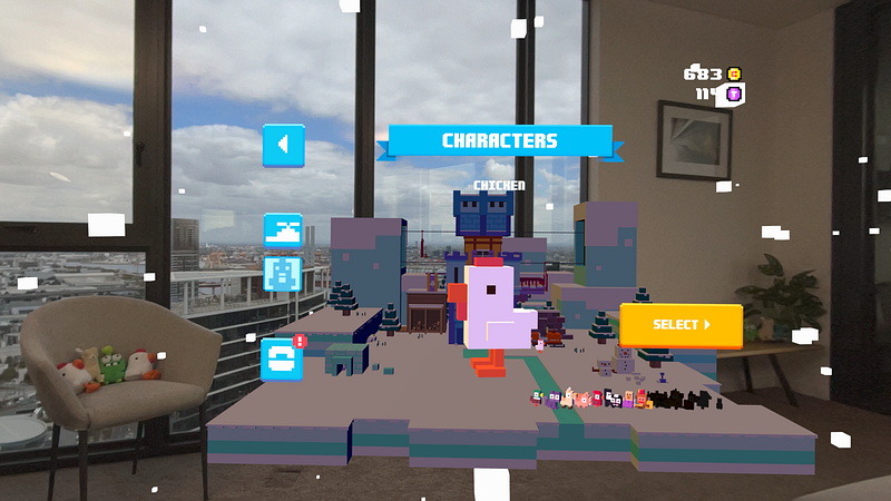 Screenshot of Crossy Road Castle