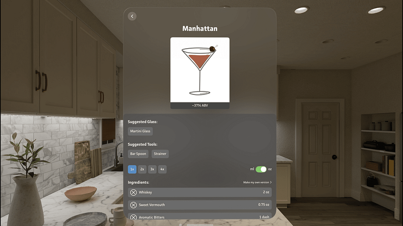 Screenshot of DrinkSmith: Home Bartender